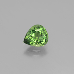 Apatite naturale verde da 1,09 ct, taglio a pera, VVS