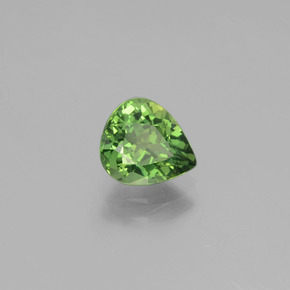 Apatite naturale verde da 1,09 ct, taglio a pera, VVS