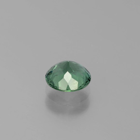 Apatite Blu verde naturale da 0.88 ct, Taglio rotondo, VVS-VS