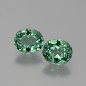 Apatite naturale verde da  ct, taglio ovale, VS