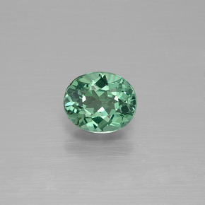 Apatite naturale verde da 0,74 ct, taglio ovale, VVS-VS