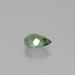 Apatite Blu verde naturale da 0.66 ct, Forma a pera, VVS-VS