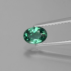 Apatite Blu verde naturale da 0.54 ct, Taglio ovale, VS