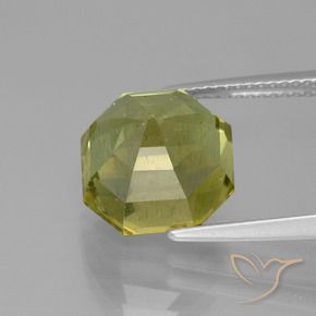 Apatite Giallo verdastro naturale da 8.30 ct, Ottagonale / Taglio smeraldo, VS