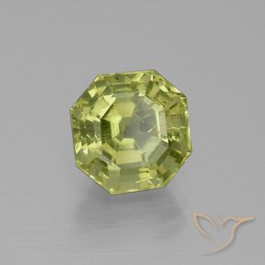 Apatite Giallo medio naturale da 4.70 ct, Ottagonale / Taglio smeraldo, VS-SI