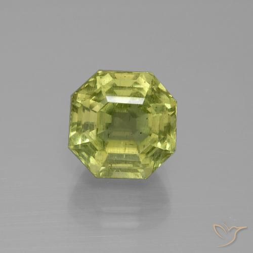 5.75ct Naturale Giallo medio Apatite, Taglio smeraldo, VS-SI