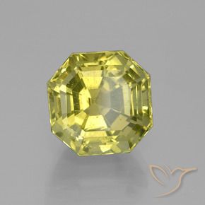 Apatite Giallo medio naturale da 9.32 ct, Ottagonale / Taglio smeraldo, VS