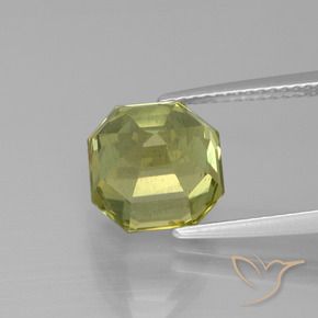 Apatite Giallo medio naturale da 5.48 ct, Ottagonale / Taglio smeraldo, VS