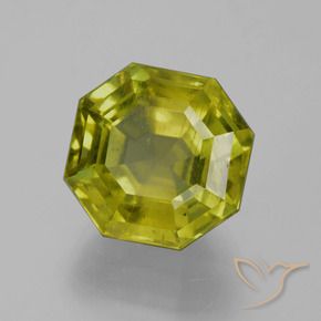 Apatite Caldo terroso verde naturale da 15.17 ct, Ottagonale / Taglio smeraldo, VS-SI