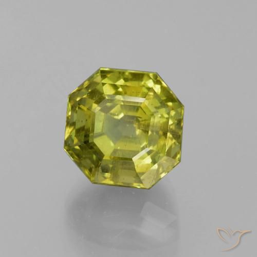 Apatite Caldo bosco verde naturale da 11.26 ct, Ottagonale / Taglio smeraldo, VS-SI