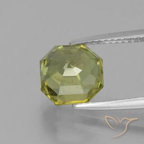 Apatite Verde giallastro naturale da 3.40 ct, Ottagonale / Taglio smeraldo, VS