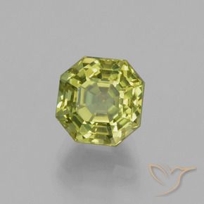 Apatite Verde terroso chiaro naturale da 3.55 ct, Ottagonale / Taglio smeraldo, VS