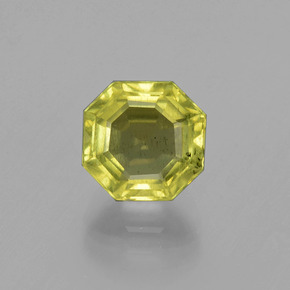 Apatite naturale verde da 2,71 ct, taglio smeraldo, VS