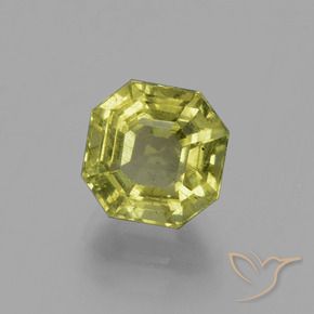 Apatite Caldo terroso verde naturale da 3.64 ct, Ottagonale / Taglio smeraldo, VS-SI
