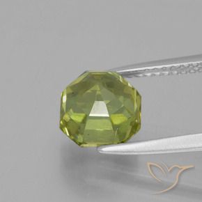 Apatite Verde giallastro naturale da 3.06 ct, Ottagonale / Taglio smeraldo, VS