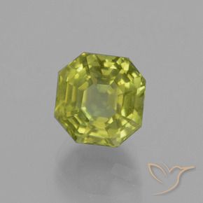 Apatite Verde chiaro naturale da 4.14 ct, Ottagonale / Taglio smeraldo, VS-SI
