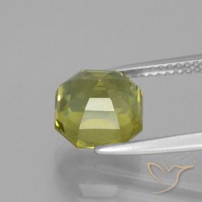 Apatite Verde chiaro naturale da 4.14 ct, Ottagonale / Taglio smeraldo, VS-SI
