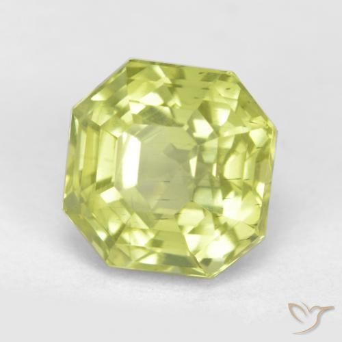 Apatite Giallo chiaro naturale da 3.03 ct, Ottagonale / Taglio smeraldo, VS