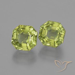 Gemme di Apatite Caldo bosco verde naturale da 7.45 ct, Ottagonale / Taglio smeraldo, VS