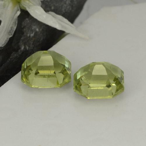Gemme di Apatite Giallo verde naturale da 4.73 ct, Taglio smeraldo, VS