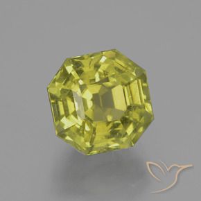 Apatite Caldo terroso verde naturale da 6.28 ct, Ottagonale / Taglio smeraldo, VS