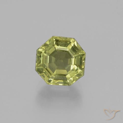 2.33ct Naturale Caldo terroso verde Apatite, Taglio smeraldo, VS