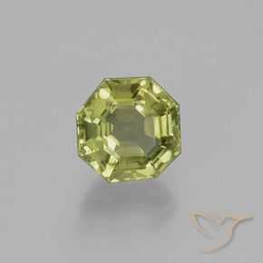 Apatite Caldo terroso verde naturale da 2.33 ct, Ottagonale / Taglio smeraldo, VS