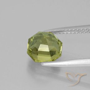 Apatite Caldo terroso verde naturale da 2.31 ct, Ottagonale / Taglio smeraldo, VS-SI
