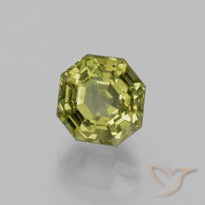 Apatite Medium Light Green naturale da 4.35 ct, Ottagonale / Taglio smeraldo, VS