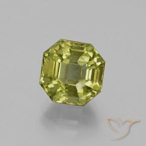 Apatite Verde giallastro naturale da 4.01 ct, Ottagonale / Taglio smeraldo, VS-SI