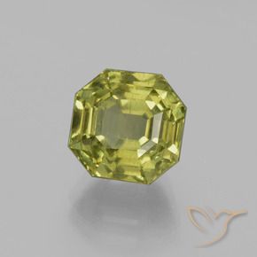 Apatite Caldo terroso verde naturale da 4.68 ct, Ottagonale / Taglio smeraldo, VS
