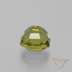 Apatite Caldo terroso verde naturale da 4.68 ct, Ottagonale / Taglio smeraldo, VS