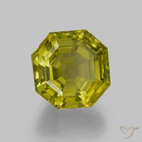 Apatite Verde terroso naturale da 14.41 ct, Ottagonale / Taglio smeraldo, VS