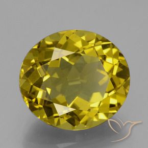 Apatite Giallo intenso naturale da 10.00 ct, Ovale, VS