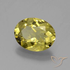 Apatite Giallo medio naturale da 3.12 ct, Ovale, VS