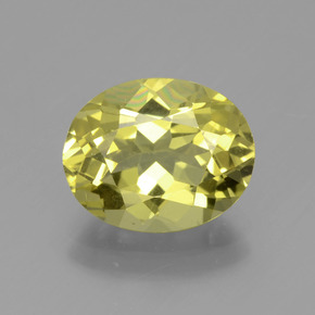 Apatite naturale giallo da 3,80 ct, taglio ovale, VVS-VS