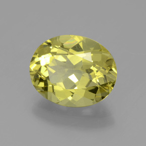 Apatite naturale giallo da 3,80 ct, taglio ovale, VVS-VS