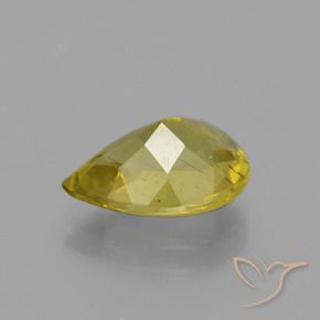 Apatite Giallo intenso naturale da 2.91 ct, Forma a pera, VS