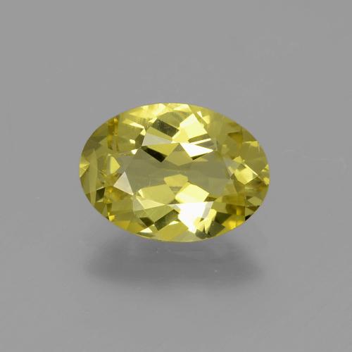 Apatite naturale giallo da 1,80 ct, taglio ovale, VS