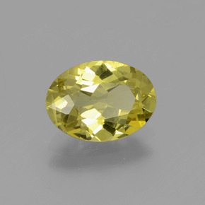 Apatite naturale giallo da 1,80 ct, taglio ovale, VS
