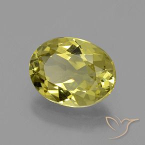 Apatite Giallo medio naturale da 3.49 ct, Ovale, VS