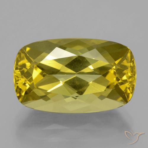 9.99ct Naturale Giallo brunastro Apatite, Cuscino, VVS-VS