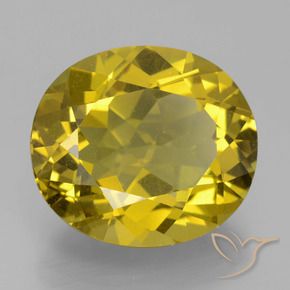 Apatite Giallo brunastro naturale da 13.86 ct, Ovale, VS
