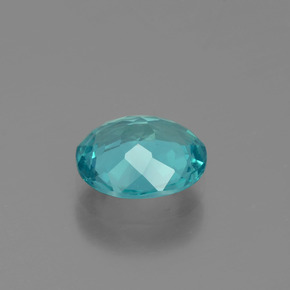 Apatite Blu verde naturale da 1.52 ct, Taglio ovale, VS