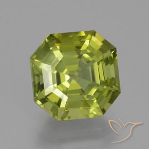 Apatite Verde terroso chiaro naturale da 6.64 ct, Ottagonale / Taglio smeraldo, VS