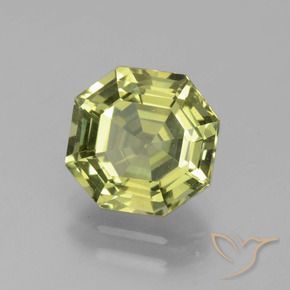 Apatite Giallo medio naturale da 2.43 ct, Ottagonale / Taglio smeraldo, VVS-VS