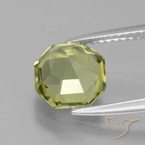 Apatite Giallo medio naturale da 2.43 ct, Ottagonale / Taglio smeraldo, VVS-VS