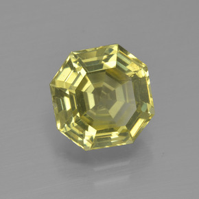 Apatite naturale giallo da 3,22 ct, taglio smeraldo, VS