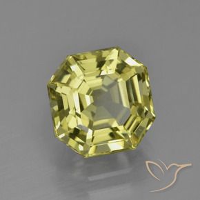 Apatite Giallo medio naturale da 4.10 ct, Ottagonale / Taglio smeraldo, VVS-VS