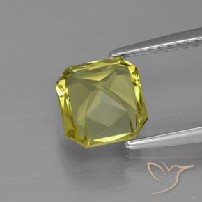 Apatite Giallo medio naturale da 2.14 ct, Ottagonale / Taglio smeraldo, VVS-VS